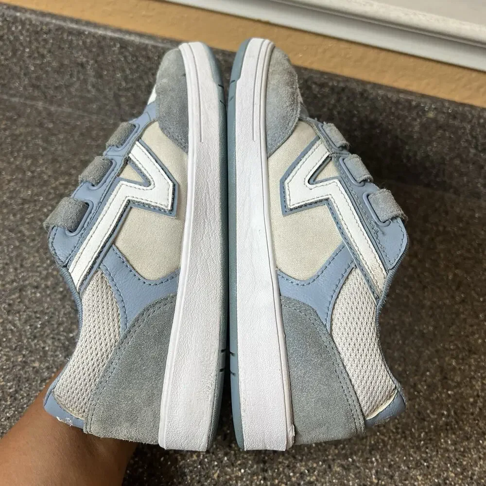 Vans ComfyCush Gray/Blue Suede/Canvas Skate Shoes Snap Womens Sz 7.5 Low Men's 6